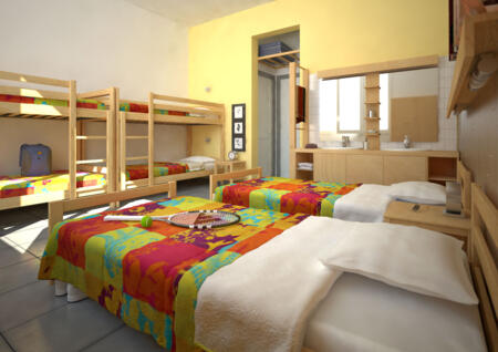 Chambre avec lits multiples