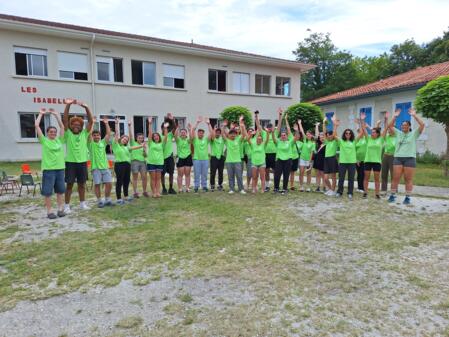 L'équipe d'animateurs à Taussat